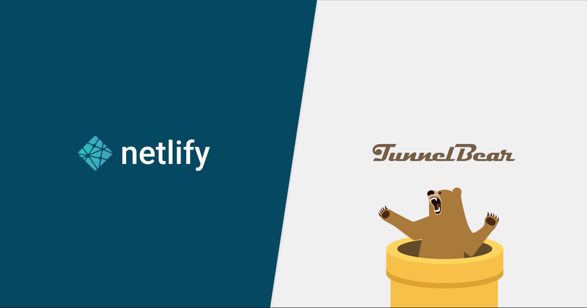 Netlify and TunnelBear