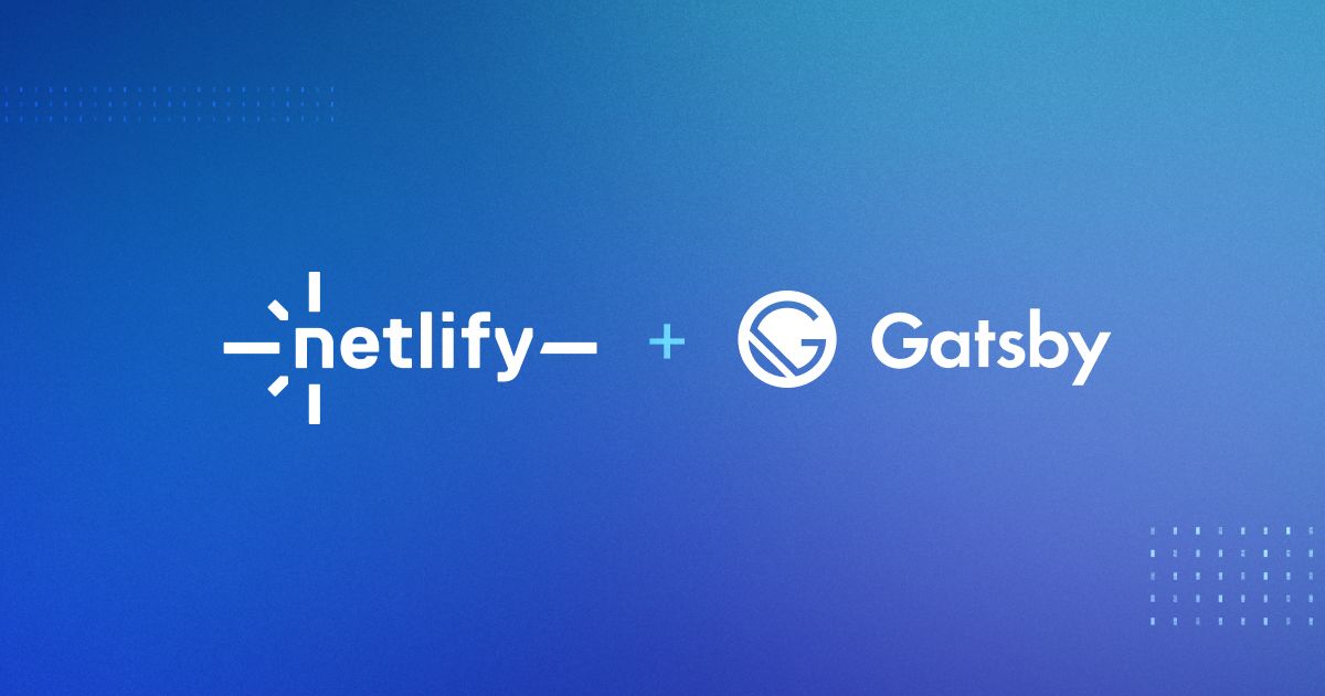 Netlify and Gatsby.js logos 