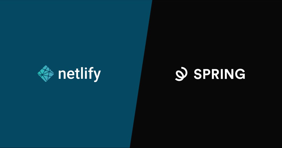 Netlify and Spring