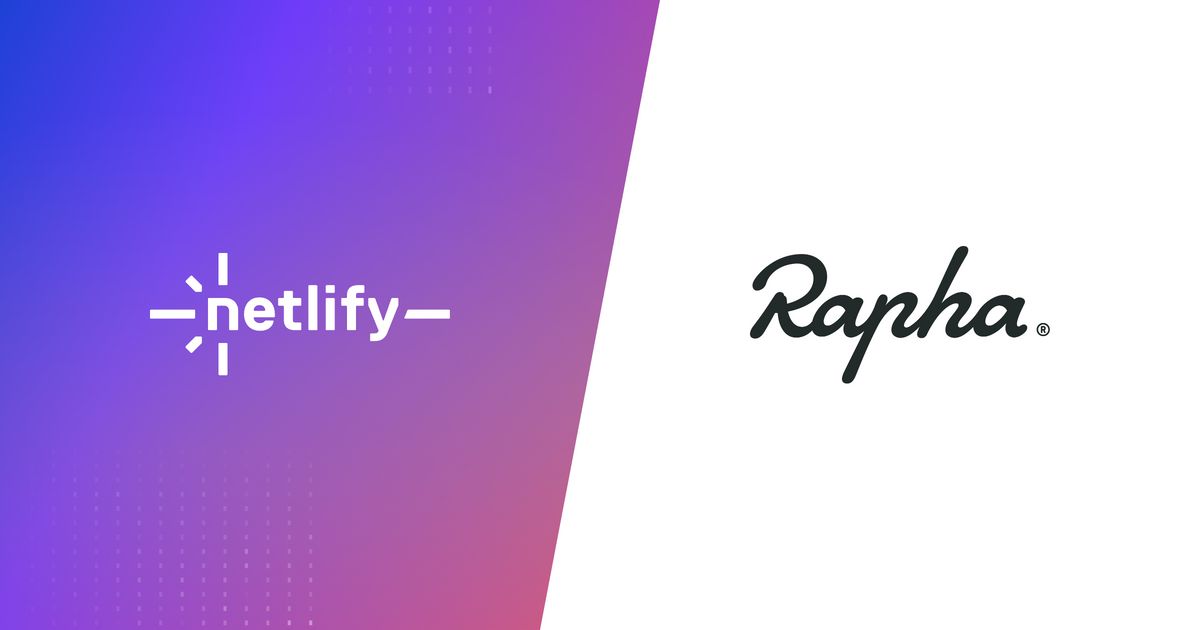 Netlify and Rapha logos
